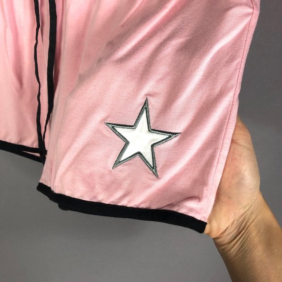 Room Service Women's Ebroider Star Pajama Shorts In Blush Size Large - Picture 3 of 6
